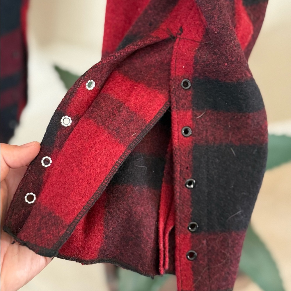 Vintage 1930s LL Bean Wool Trousers Red and Black Plaid - Picture 4 of 10